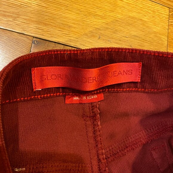 Gloria Vanderbilt Womens Red Corduroy Pants Stretch Bootcut Jean 22 NWT - Picture 5 of 8